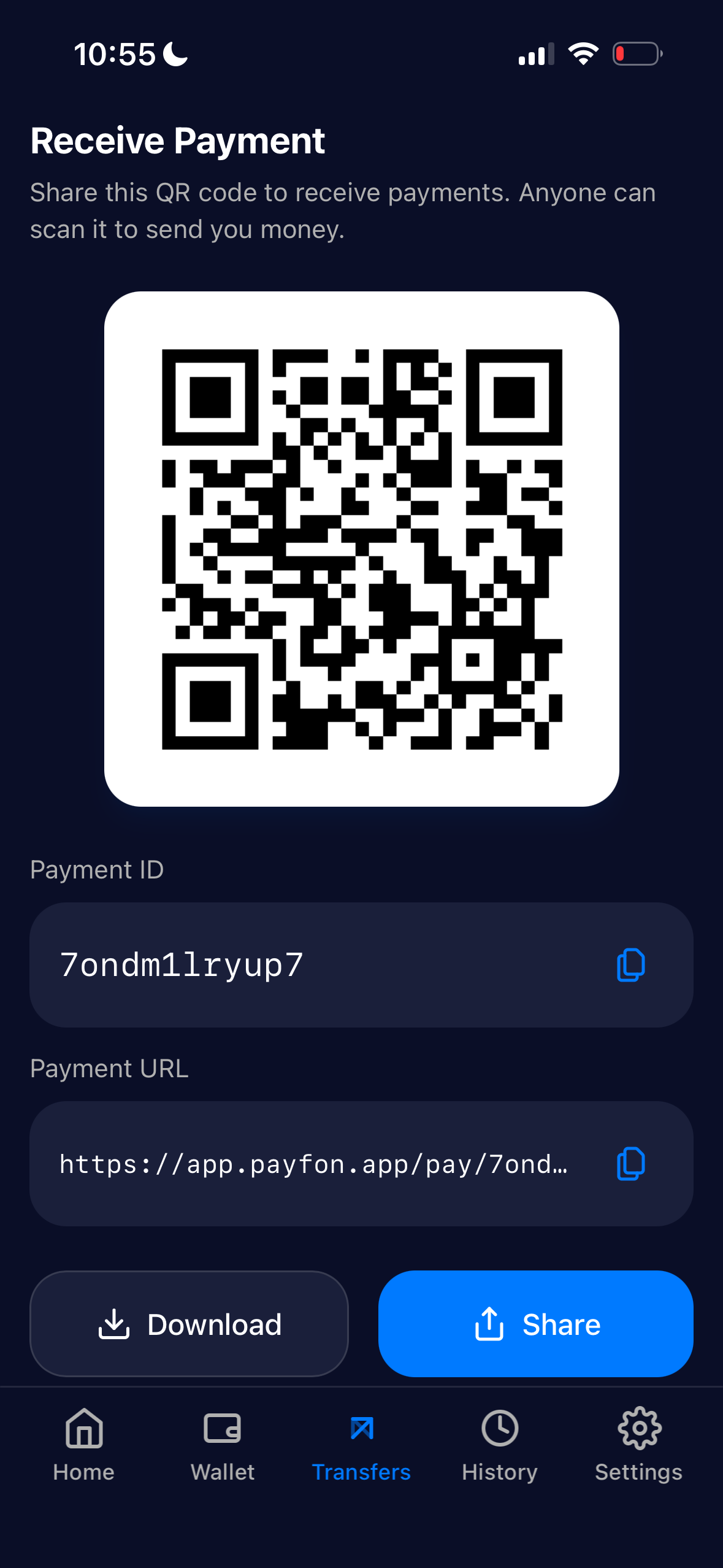 PayFon QR Code